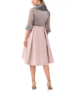 Adrianna Papell Women's Elbow-Sleeve Tie-Front Cover-Up -VINCE CAMUTO Shop 22800940 fpx