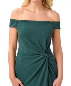 Adrianna Papell Women's Glitter Knot-Front Dress -VINCE CAMUTO Shop 22801311 fpx