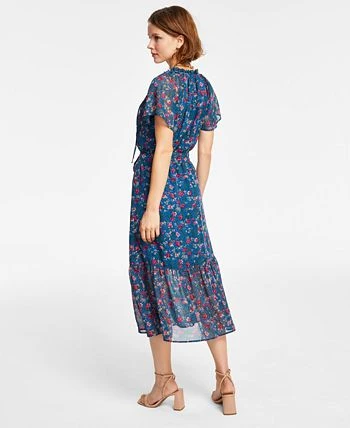 INC International Concepts Women's Flutter-Sleeve Midi Dress, Created For Macy's 2 INC International Concepts Women's Flutter-Sleeve Midi Dress, Created For Macy's - Image 2