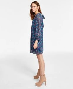 INC International Concepts Women's Tie-Back Shift Dress, Created For Macy's -VINCE CAMUTO Shop 22813900 fpx