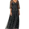 Adrianna Papell Women's Embellished Fit & Flare Gown