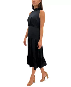 Sam Edelman Women's High-Neck Sleeveless Chiffon Dress -VINCE CAMUTO Shop 22967261 fpx