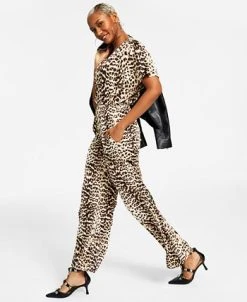 INC International Concepts Women's Animal-Print Flutter-Sleeve Jumpsuit, Created For Macy's 7 INC International Concepts Women's Animal-Print Flutter-Sleeve Jumpsuit, Created For Macy's -VINCE CAMUTO Shop 22981678 fpx