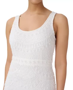 Adrianna Papell Women's Scoop-Neck Fringe-Trim Sheath Dress 6 Adrianna Papell Women's Scoop-Neck Fringe-Trim Sheath Dress -VINCE CAMUTO Shop 23034509 fpx