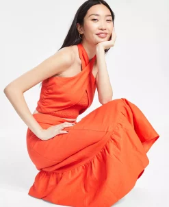 And Now This Women's A-Line Ruffled Tiered Midi Skirt -VINCE CAMUTO Shop 23109874 fpx