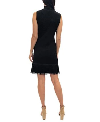 Sam Edelman Women's Turtleneck Fringe-Hem Sweater Dress 2 Sam Edelman Women's Turtleneck Fringe-Hem Sweater Dress - Image 2