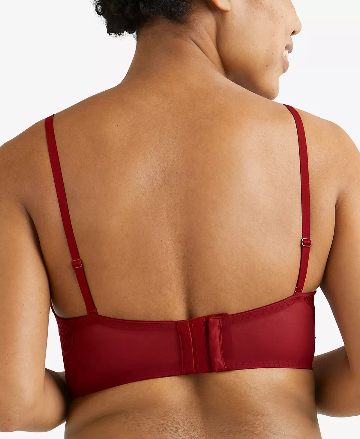 Maidenform Pure Comfort Lace & Mesh Longline Wireless Bralette DM1188 2 Maidenform Pure Comfort Lace & Mesh Longline Wireless Bralette DM1188 - Image 2