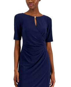 Anne Klein Women's Maryellen Notch-Neck Shift Dress -VINCE CAMUTO Shop 23220218 fpx
