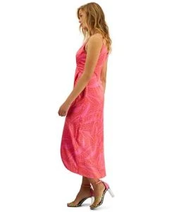Bar III Women's Twist Detail Printed Faux Wrap Dress, Created For Macy's 7 Bar III Women's Twist Detail Printed Faux Wrap Dress, Created For Macy's -VINCE CAMUTO Shop 23220398 fpx