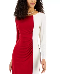 Kasper Women's Quinn Colorblocked Boat-Neck Dress -VINCE CAMUTO Shop 23252888 fpx