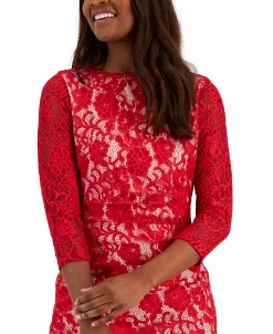 Kasper Women's Laurissa Lace 3/4-Sleeve Sheath Dress -VINCE CAMUTO Shop 23306629 fpx