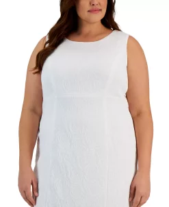 Kasper Plus Size Jacquard Empire-Seam Dress 8 Kasper Plus Size Jacquard Empire-Seam Dress -VINCE CAMUTO Shop 23314992 fpx