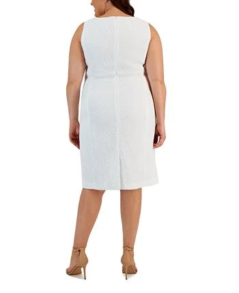Kasper Plus Size Jacquard Empire-Seam Dress 2 Kasper Plus Size Jacquard Empire-Seam Dress - Image 2