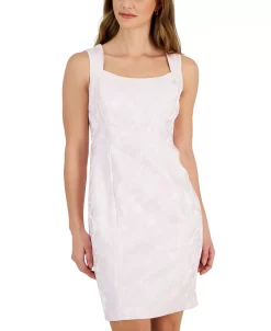 Kasper Women's Jacquard Square-Neck Sleeveless Sheath Dress -VINCE CAMUTO Shop 23315144 fpx
