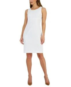 Kasper Women's Jacquard Empire-Waist Sleeveless Dress