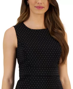 Kasper Crepe Dot Print Sheath Dress -VINCE CAMUTO Shop 23315284 fpx