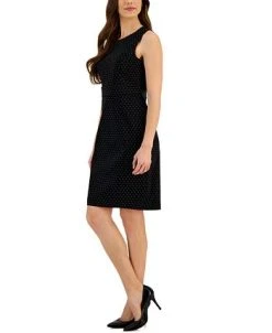 Kasper Crepe Dot Print Sheath Dress -VINCE CAMUTO Shop 23315285 fpx