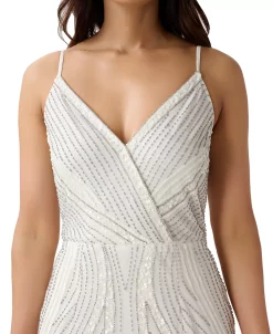 Adrianna Papell Women's Beaded Surplice Strappy Gown -VINCE CAMUTO Shop 23334548 fpx