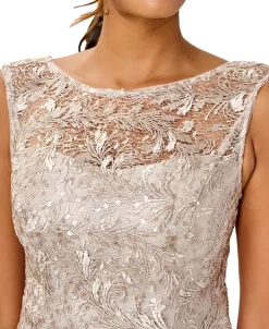 Adrianna Papell Women's Sequined Lace Boat-Neck Gown -VINCE CAMUTO Shop 23334892 fpx