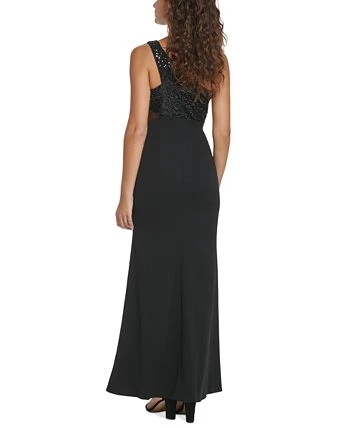 Vince Camuto Women's One-Shoulder Sequin Slit-Front Gown 2 Vince Camuto Women's One-Shoulder Sequin Slit-Front Gown - Image 2