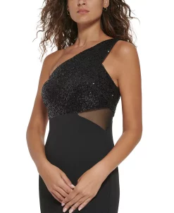 Vince Camuto Women's One-Shoulder Sequin Slit-Front Gown 6 Vince Camuto Women's One-Shoulder Sequin Slit-Front Gown -VINCE CAMUTO Shop 23337261 fpx
