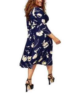 Kasper Plus Size Fit & Flare Boat-Neck Dress -VINCE CAMUTO Shop 23338349 fpx