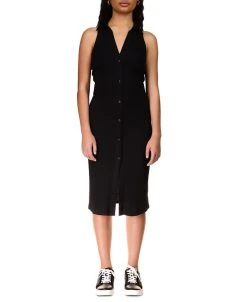 Sanctuary Women's Ribbed Midi Shirtdress