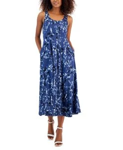 Alfani Women's Sleeveless Midi Dress, Created For Macy's