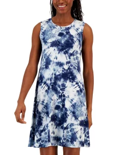Style & Co Women's Printed Sleeveless Flip-Flop Dress, Created For Macy's -VINCE CAMUTO Shop 23508645 fpx