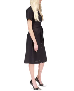 Michael Kors Women's Cotton Poplin Tie-Front Dress, Regular & Petite -VINCE CAMUTO Shop 23547702 fpx