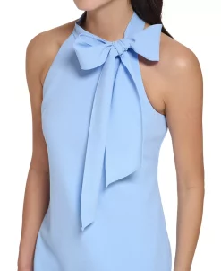 Vince Camuto Women's Signature Stretch Crepe Bow-Neck Open-Back Shift Dress -VINCE CAMUTO Shop 23567955 fpx