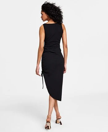 Bar III Sleeveless Scoop Neck Ruched Sheath Dress, Created For Macy's' 2 Bar III Sleeveless Scoop Neck Ruched Sheath Dress, Created For Macy's' - Image 2