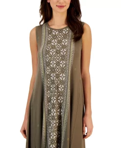 Style & Co Women's Printed Sleeveless Flip-Flop Dress, Created For Macy's -VINCE CAMUTO Shop 23668000 fpx