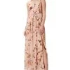 Adrianna Papell Women's Floral-Print One-Shoulder Gown