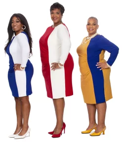 Kasper Women's Quinn Colorblocked Boat-Neck Dress -VINCE CAMUTO Shop 23746525 fpx