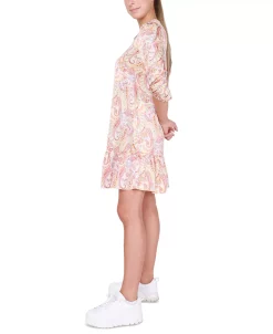 Black Tape Light Satin V-Neck Ruffled-Hem Mini Dress 13 Black Tape Light Satin V-Neck Ruffled-Hem Mini Dress -VINCE CAMUTO Shop 23776708 fpx