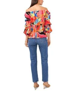 Vince Camuto Women's Off-The-Shoulder Bubble-Sleeve Top -VINCE CAMUTO Shop 23776750 fpx