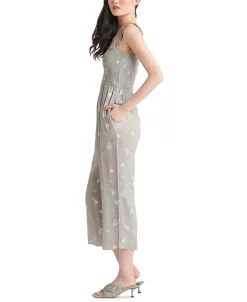 Black Tape Women's Smocked Printed Wide-Leg Jumpsuit -VINCE CAMUTO Shop 23807297 fpx