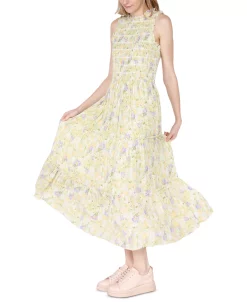 Black Tape Women's Ruffled Tiered Floral Maxi Dress -VINCE CAMUTO Shop 23811975 fpx