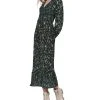 Black Tape Women's Plissé Ruffled-Hem Maxi Dress