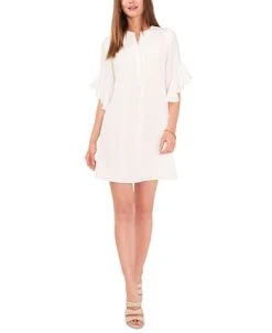 Vince Camuto Women's Ruffle-Sleeve Dress -VINCE CAMUTO Shop 23892304 fpx