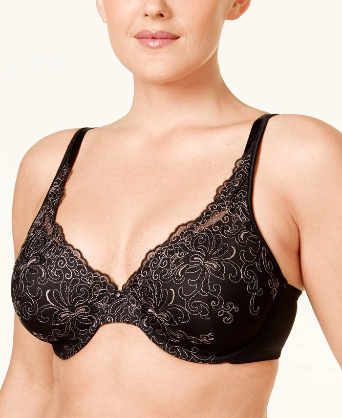 Playtex Love My Curves Side-Smoothing Embroidered Underwire Bra 4513 1 Playtex Love My Curves Side-Smoothing Embroidered Underwire Bra 4513