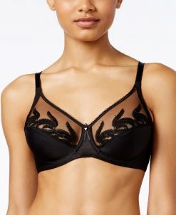 Wacoal Feather Full Figure Sheer-Embroidery Underwire Bra 85121