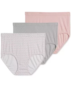 Jockey Elance Breathe Brief 3 Pack Underwear 1542, Extended Sizes -VINCE CAMUTO Shop 9220369 fpx