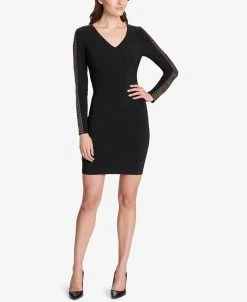 Guess Tudded Ruched Sheath Dress